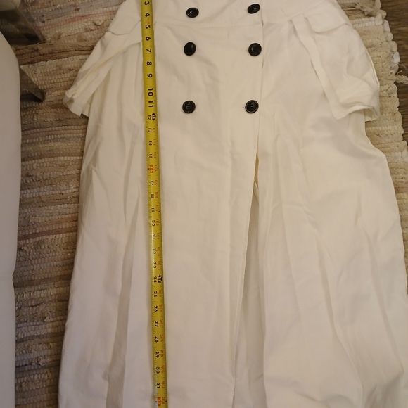 Caara Maxi Skirt Button Decoration Out Pockets White Size XL Used - Picture 11 of 14